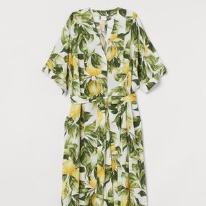 NWT - H&M Lemon Kaftan Dress - XS